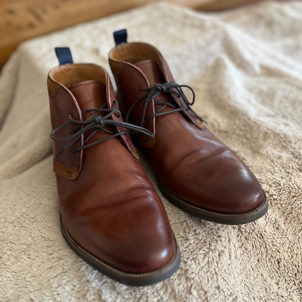 Florsheim Men's Brown Leather Lace-Up Shoes - Picture 2 of 14